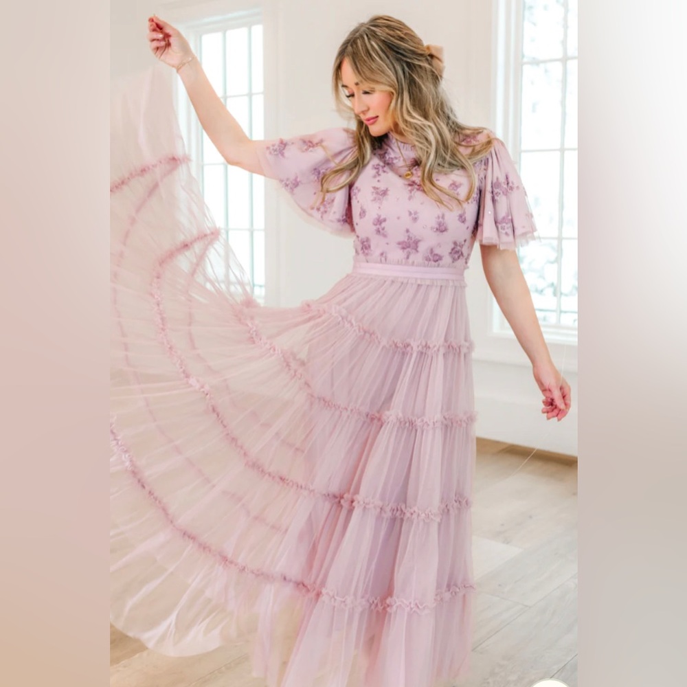 Ivy city Co dress- annatasia mauve color